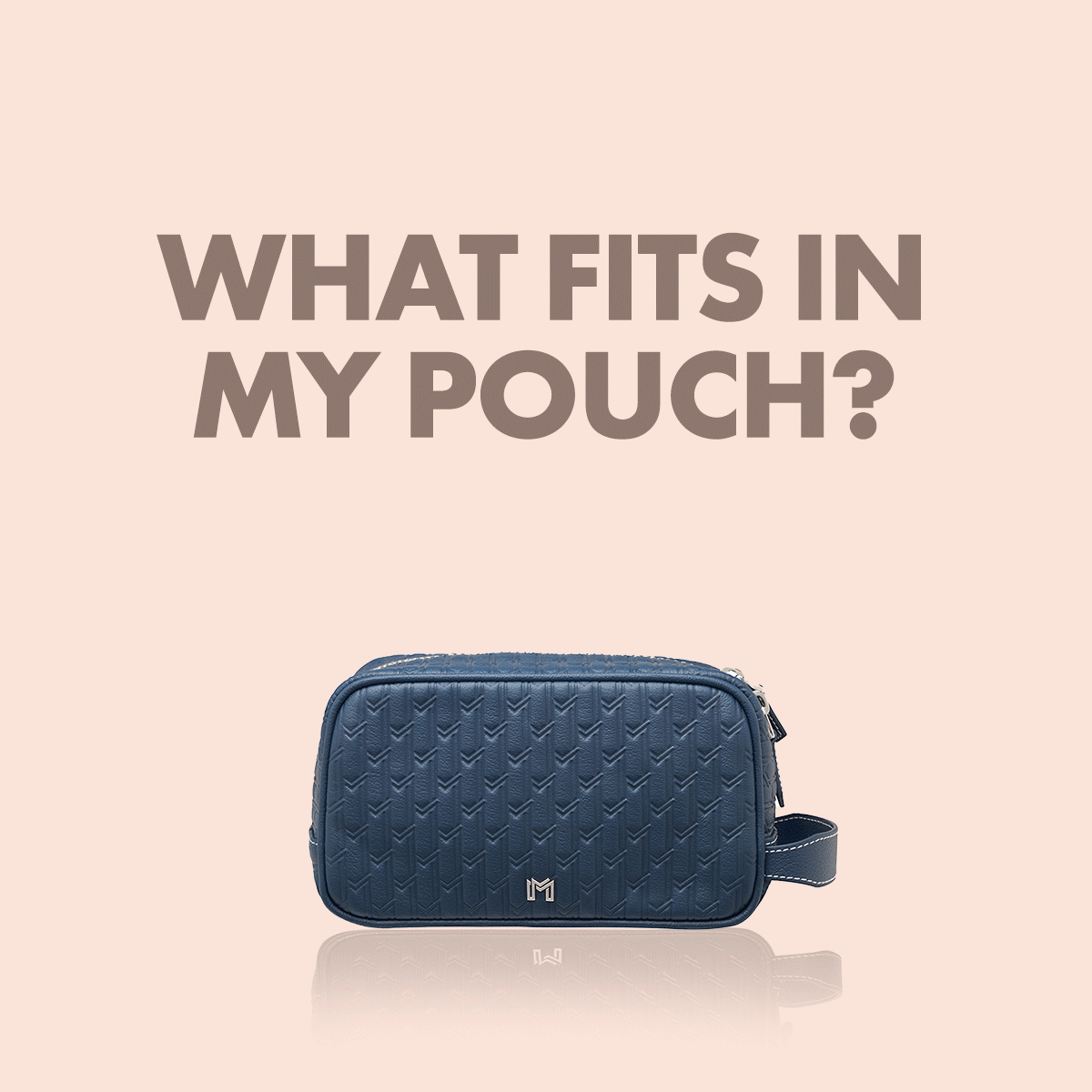 Travel Pouch Navy / Silver