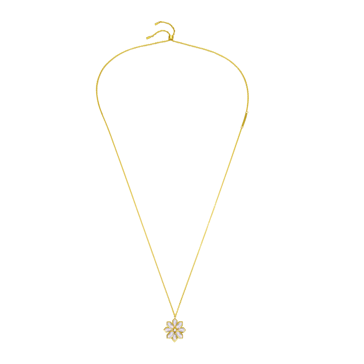 Lotus / Necklace Pearl Gold