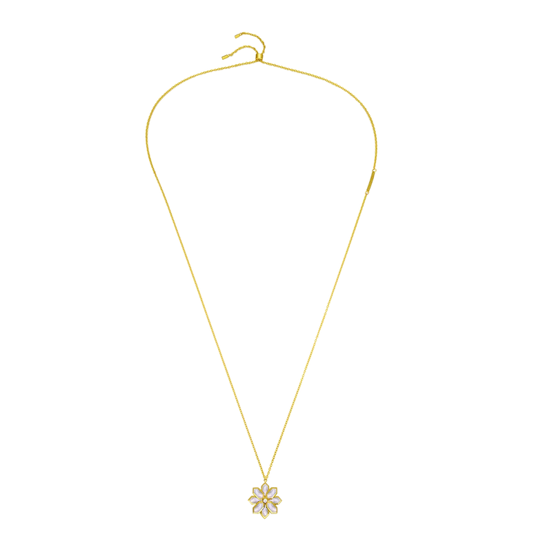 Lotus / Necklace Pearl Gold