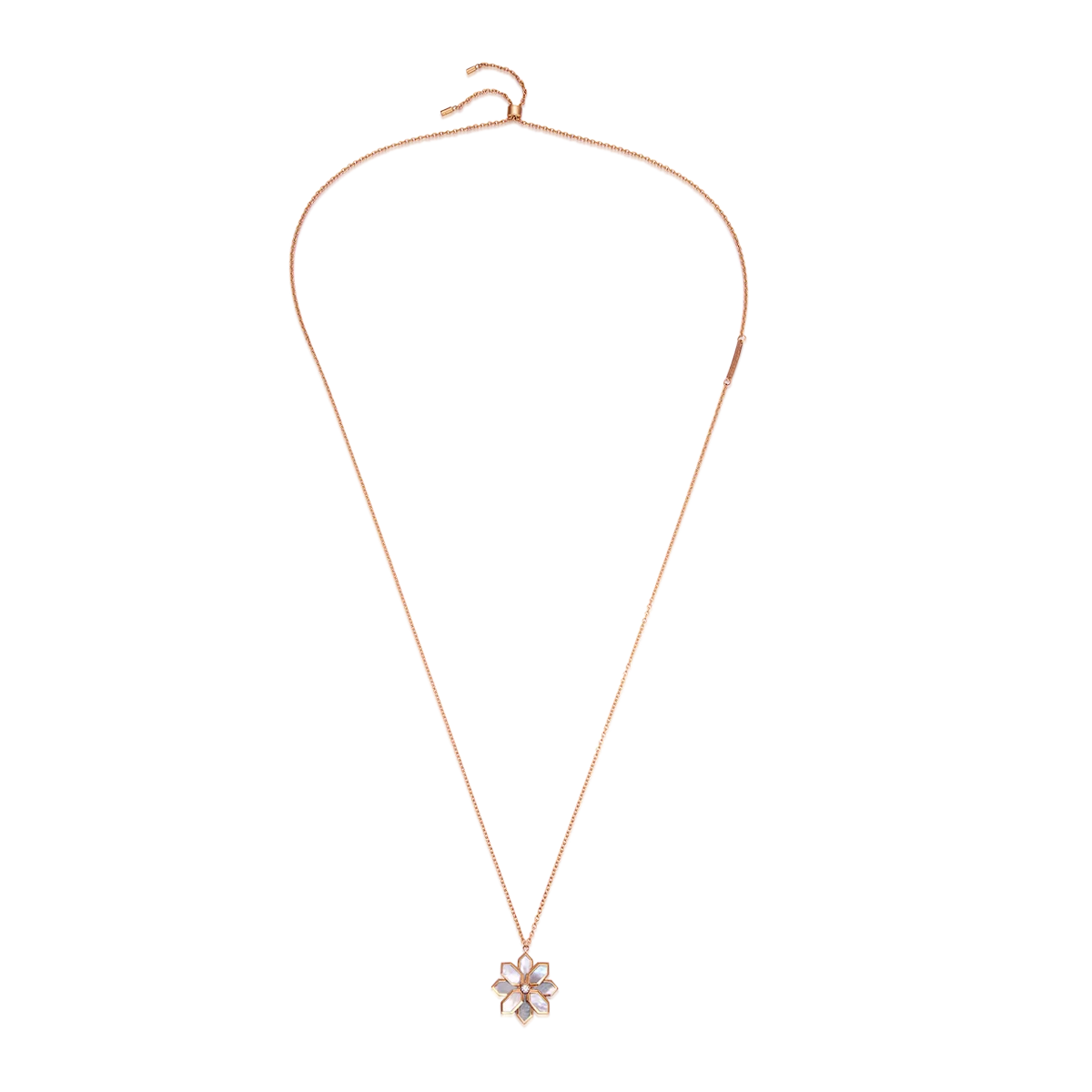 Lotus / Necklace Pearl Rose Gold
