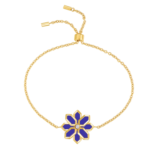 Lotus / Bracelet Blue Gold