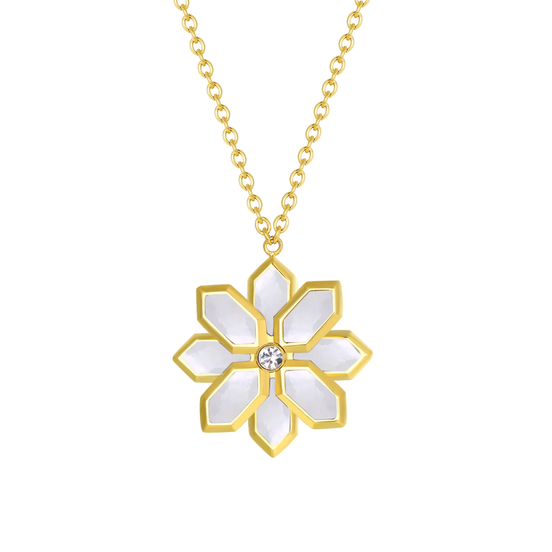 Lotus / Necklace Pearl Gold