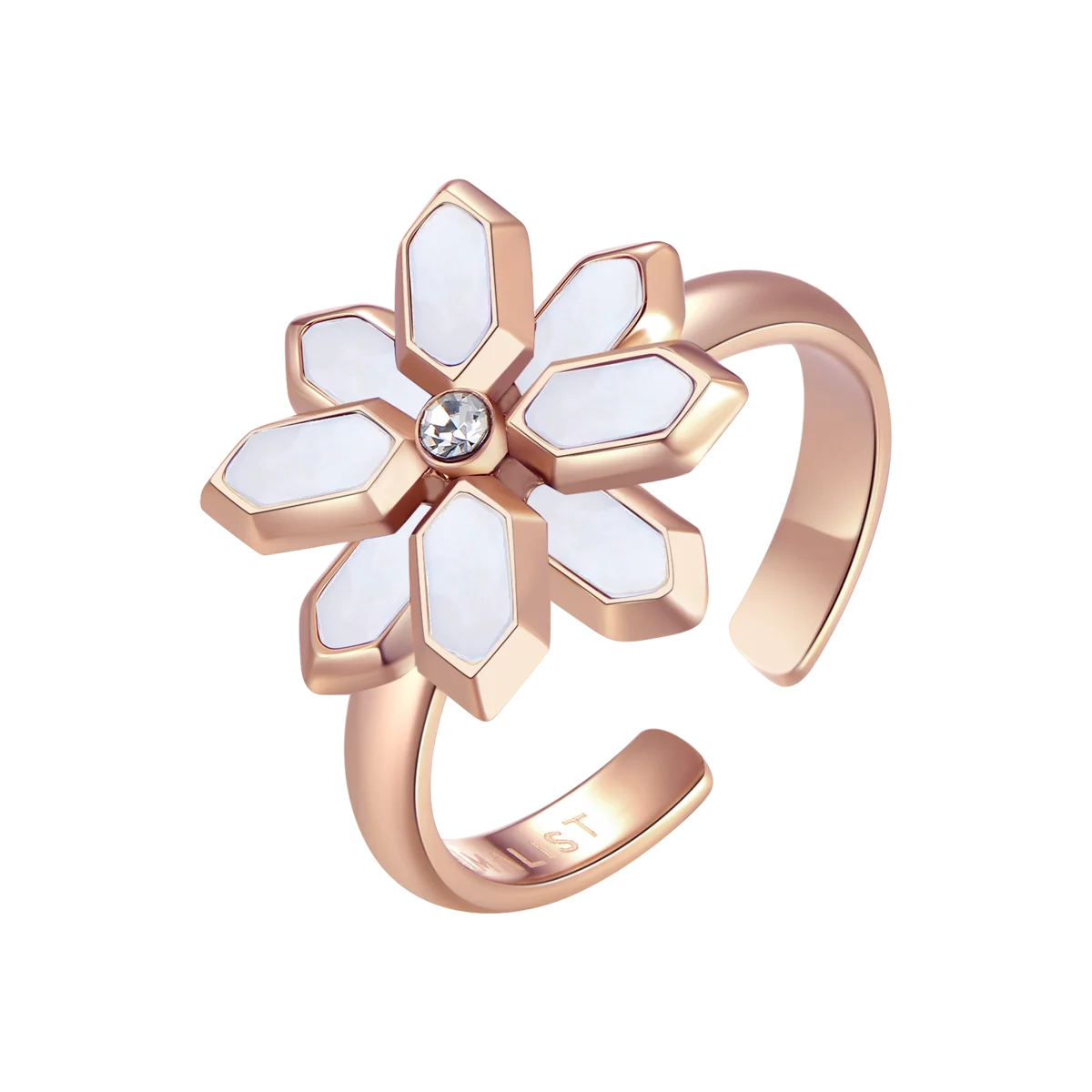 Lotus / Ring Pearl Rose Gold