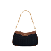 Mahra Handbag / Black & Tan