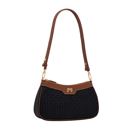 Mahra Handbag / Black & Tan