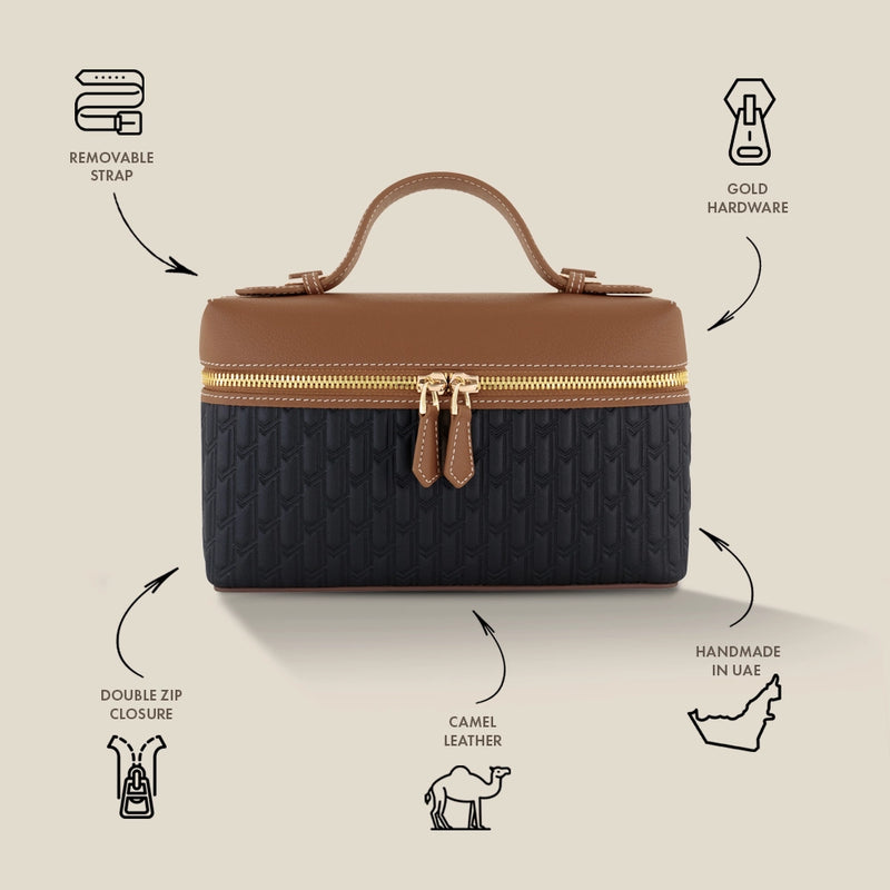 Maitha Handbag / Black & Tan