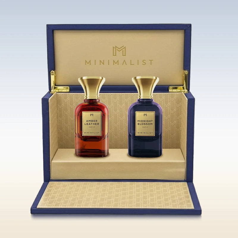 بوكس هدية - عطر ميدنايت بلوسوم / عطر امبر ليذر