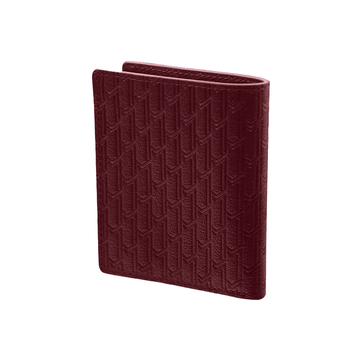 Camel Leather Burgundy / Silver