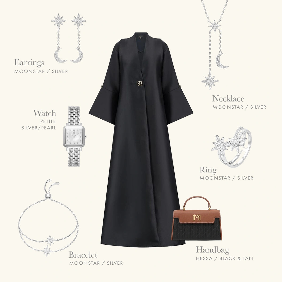 Moonstar_Double_Bracelet_Silver | MINIMALIST