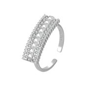 نورة / خاتم باللون الفضي