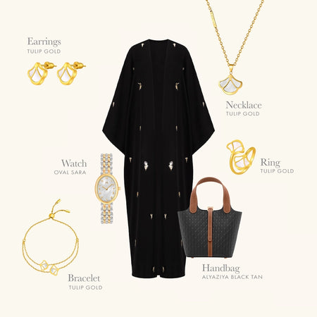 Sara / Tulip Pearl Gold Gift Box