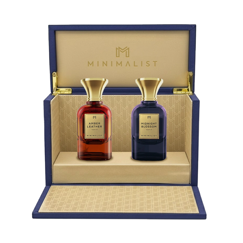 بوكس هدية - عطر ميدنايت بلوسوم / عطر امبر ليذر