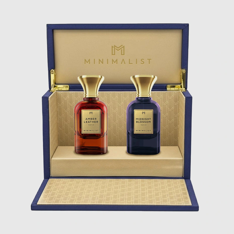 بوكس هدية - عطر ميدنايت بلوسوم / عطر امبر ليذر