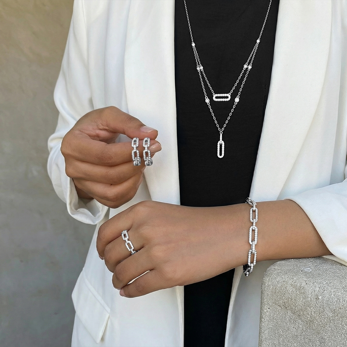 Links / Classic Set Silver