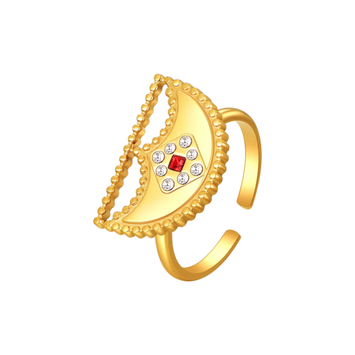 شناف / خاتم باللون الذهبي