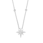 Moonstar / Simple Necklace Silver