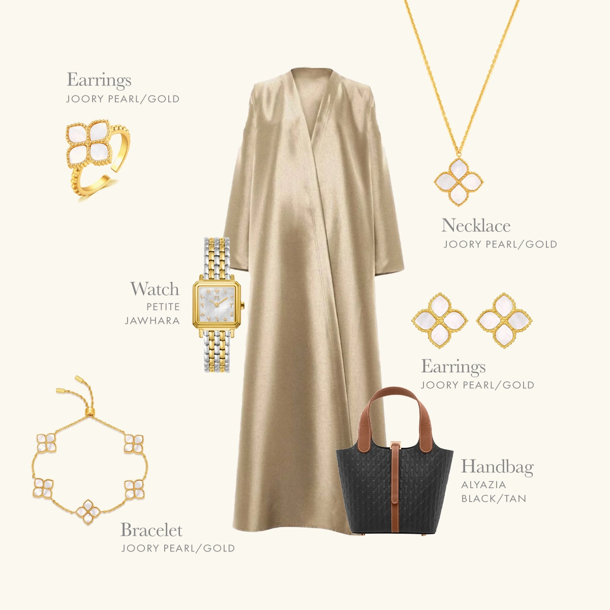 Joory / Necklace Pearl Gold