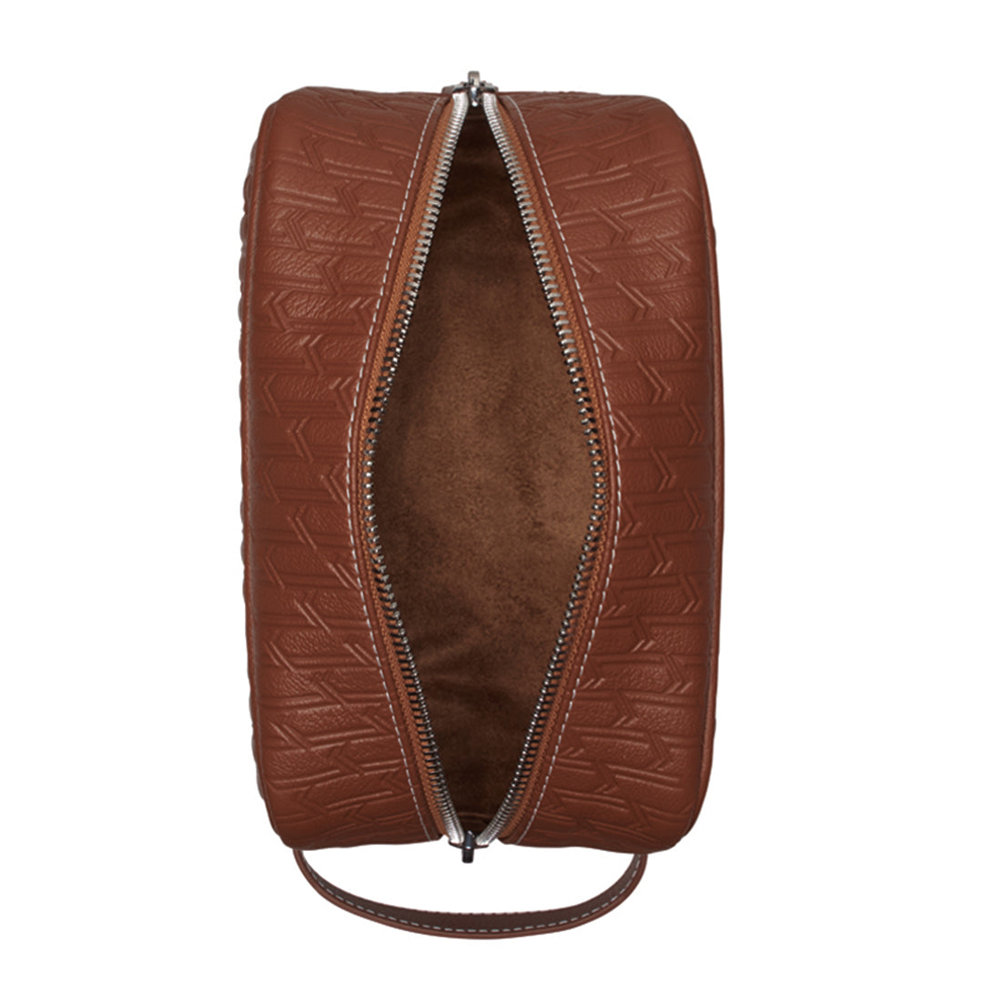 Travel Pouch Tan / Silver