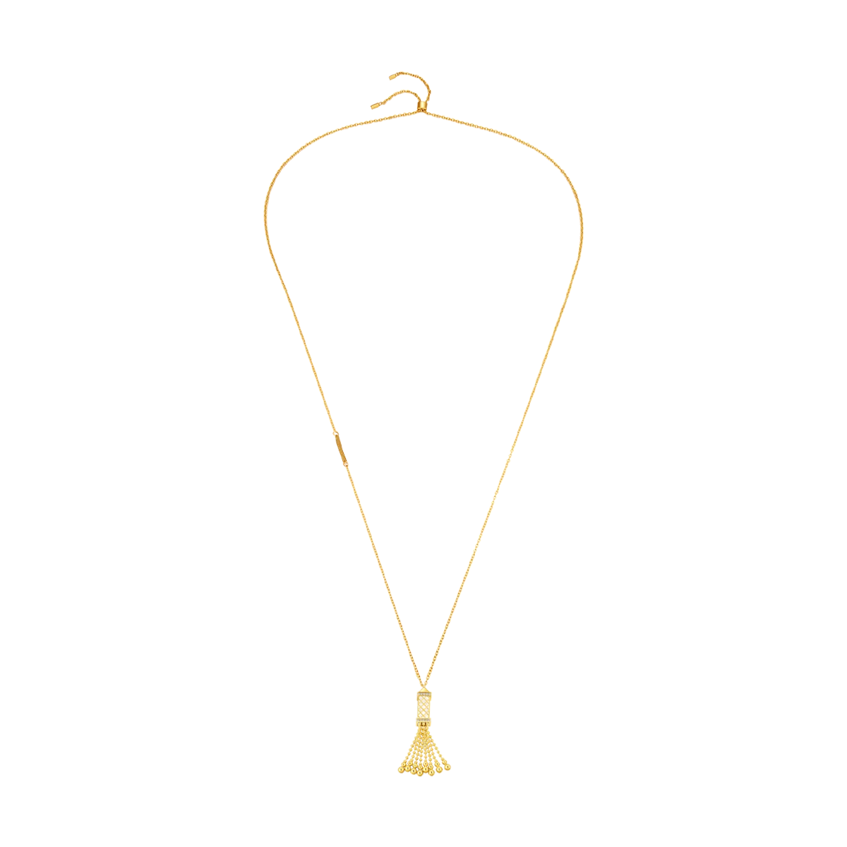 Tassel / Necklace Pearl Gold