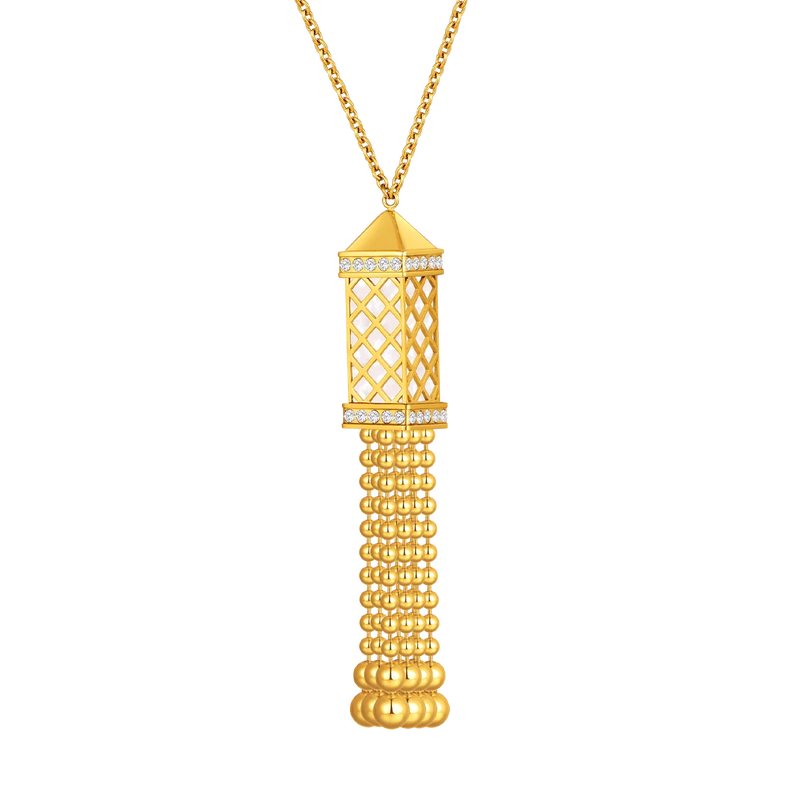 Tassel / Set Pearl Gold