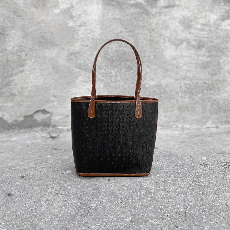 Mini Tote Bag Black / Tan