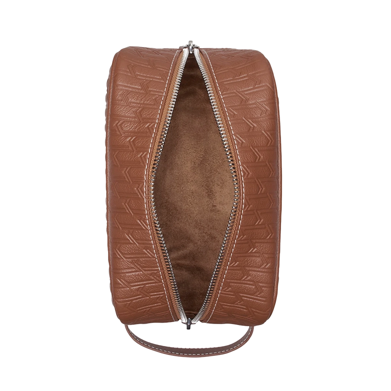 Travel Pouch Tan / Silver
