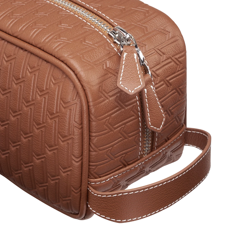 Travel Pouch Tan / Silver
