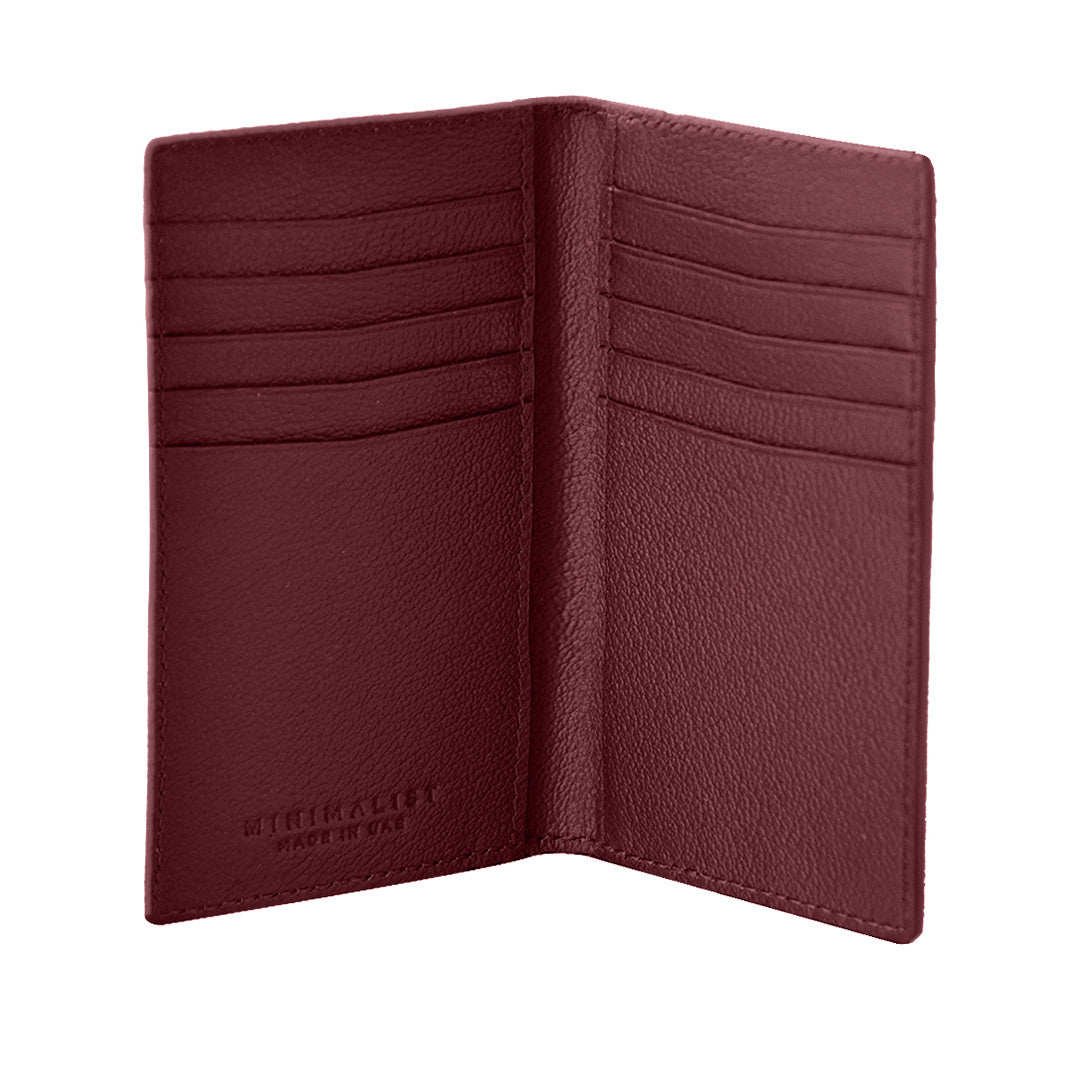 Burgundy Travel Tote / Mini tote / Long Wallet / Mini Wallet - Gift Set