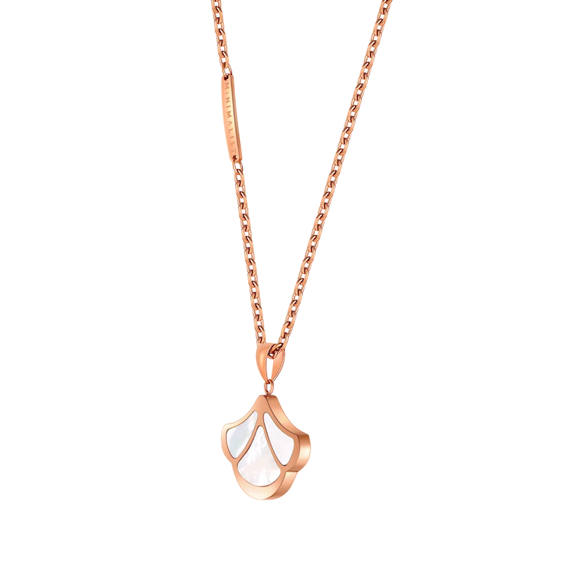 Tulip / Necklace Pearl Rose Gold