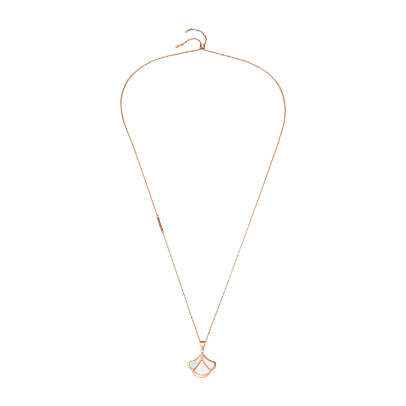 Tulip / Necklace Pearl Rose Gold