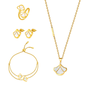 Tulip / Set Pearl Gold
