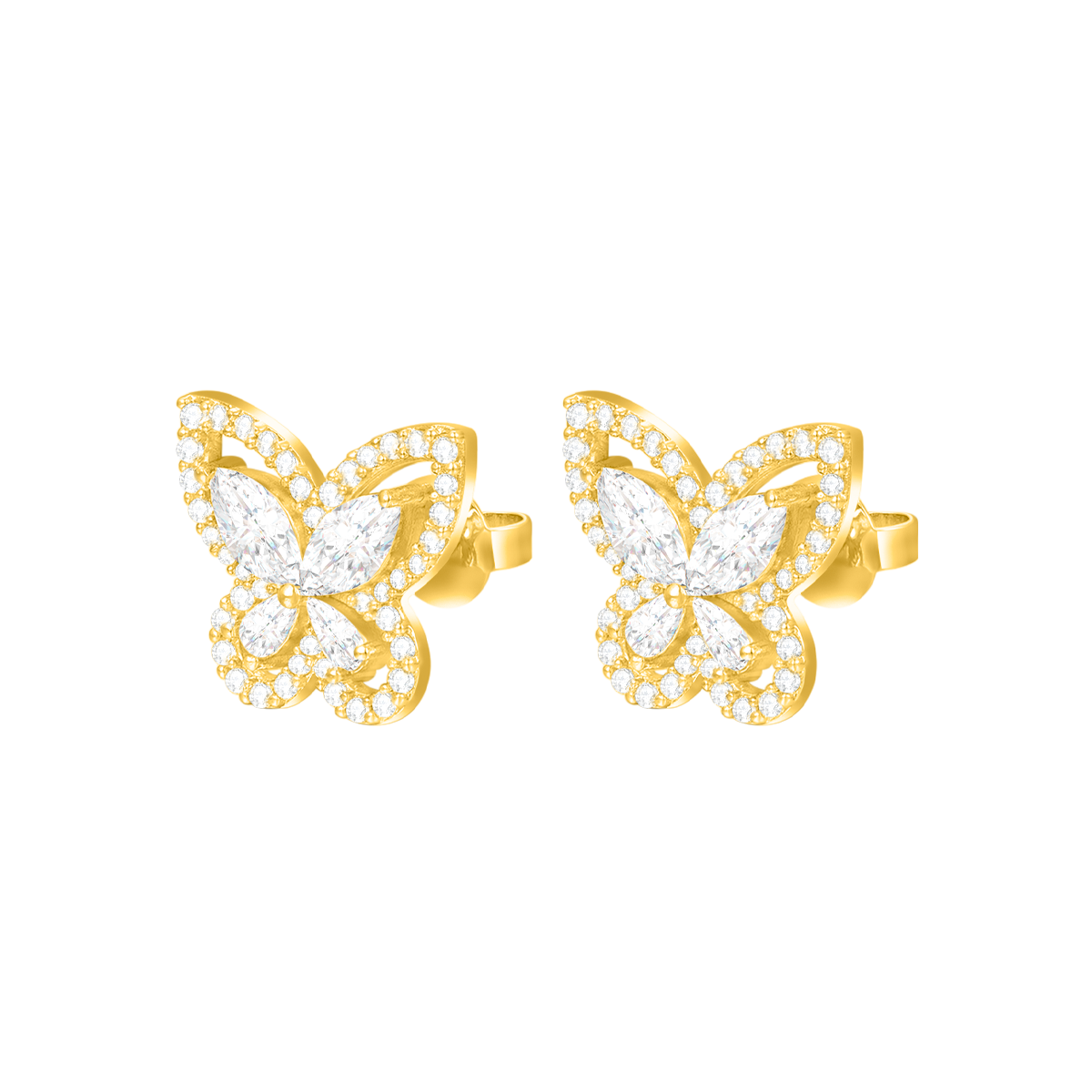 Butterfly / Earrings Gold