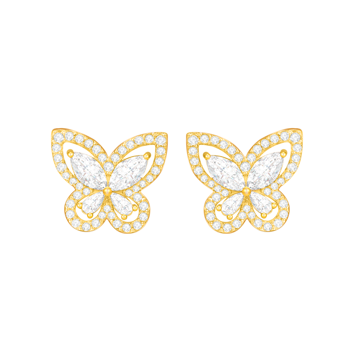 Butterfly / Earrings Gold