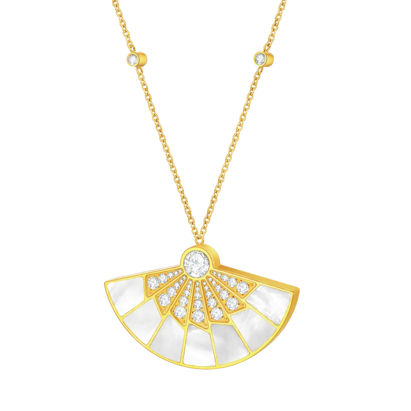 Fan / Necklace Gold