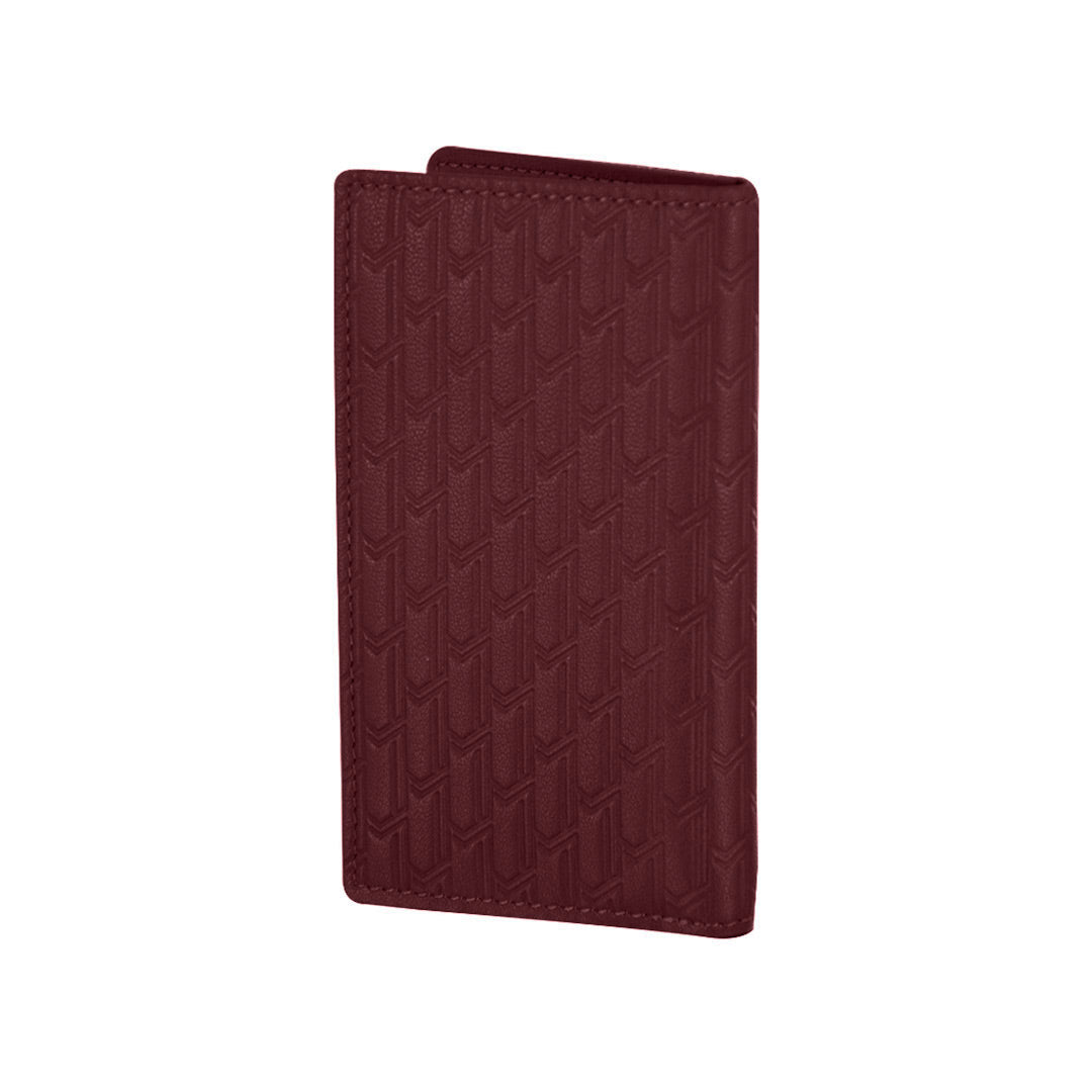 Italian Calfskin Leather Burgundy / Gold