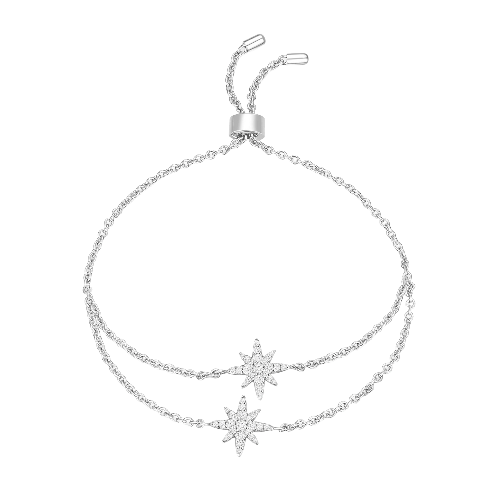 Moonstar / Double Bracelet Silver