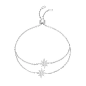Moonstar / Double Bracelet Silver