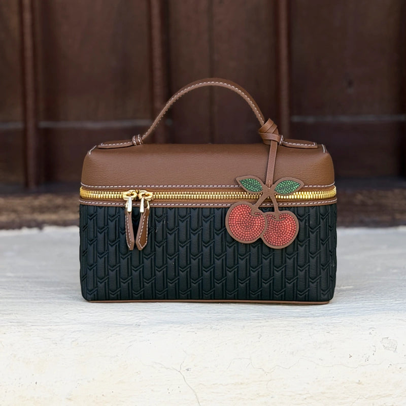 Leather Charm / Cherry
