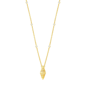 Lantern / Simple Necklace Gold