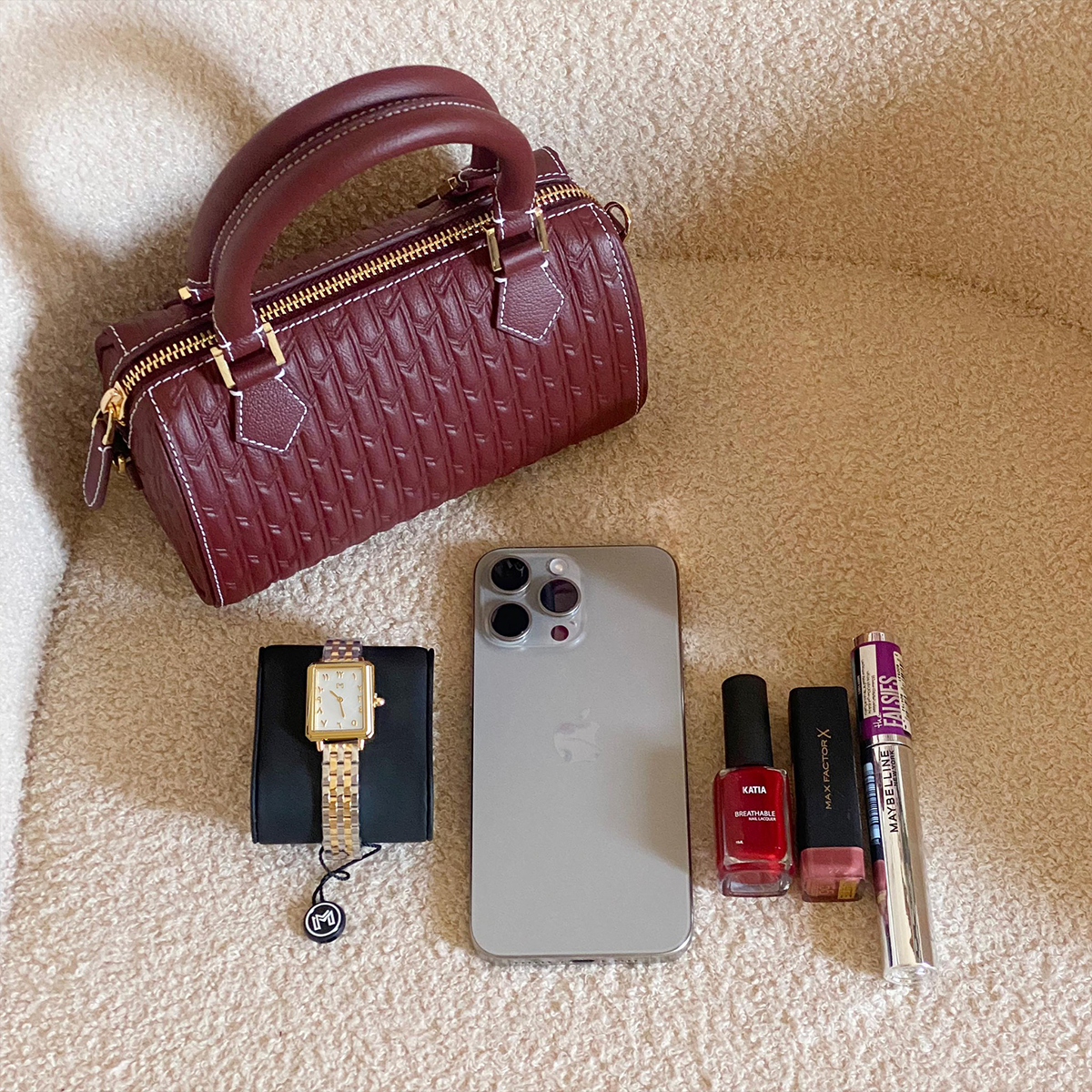 Reem Handbag / Burgundy