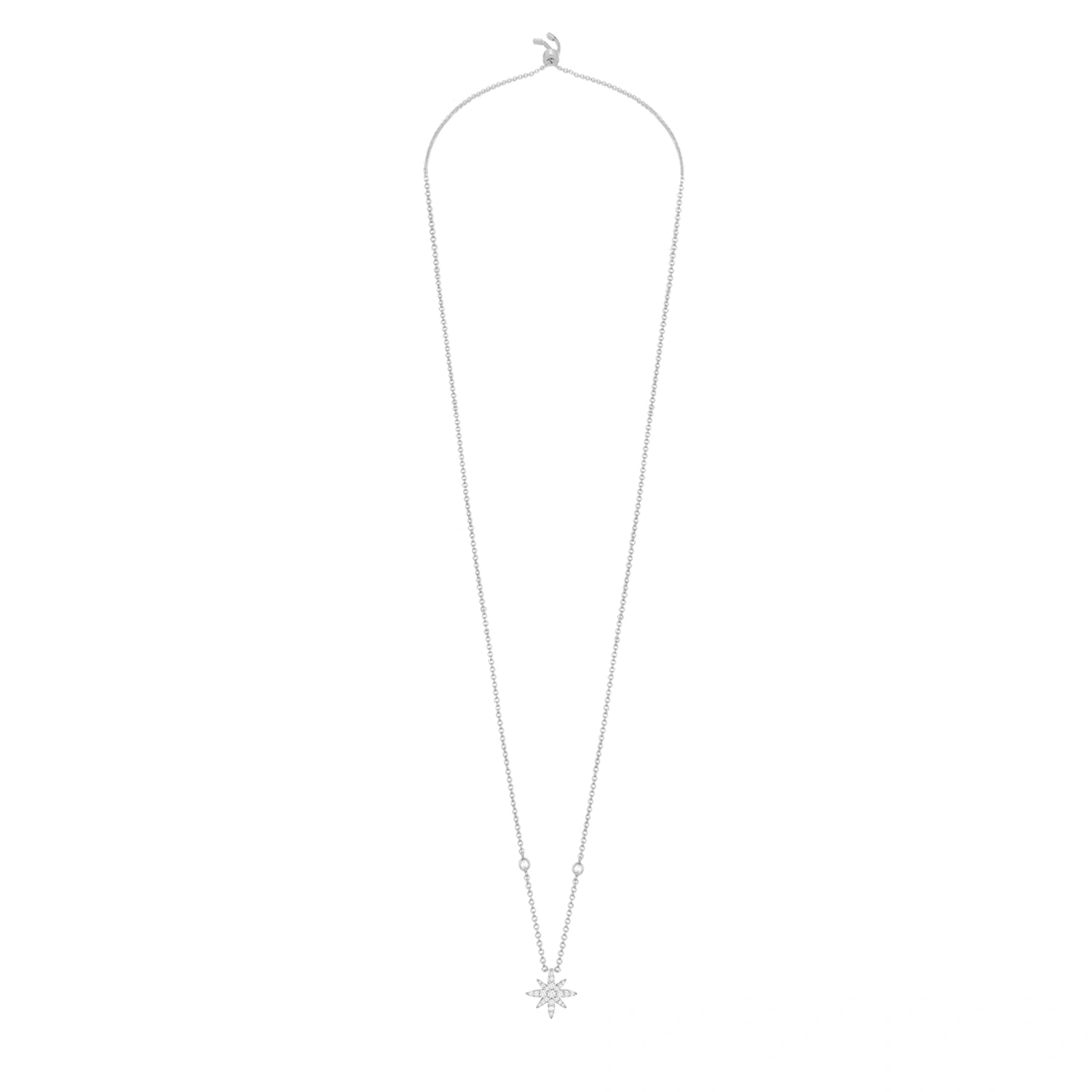 Moonstar / Simple Necklace Silver