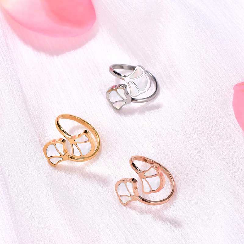 Tulip / Ring Pearl Rose Gold