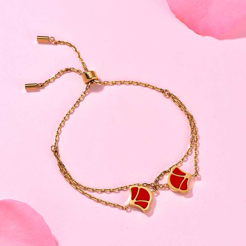 Tulip / Bracelet Red Gold