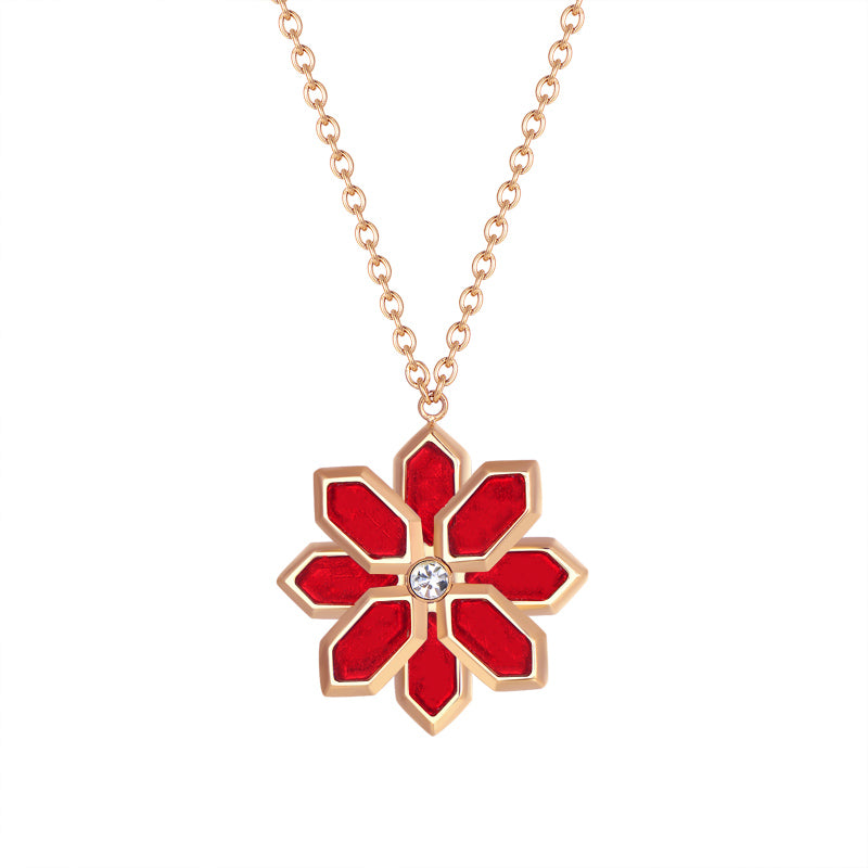 Lotus / Set Red Rose Gold