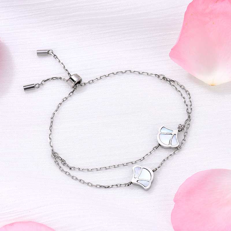 Tulip / Bracelet Pearl Silver