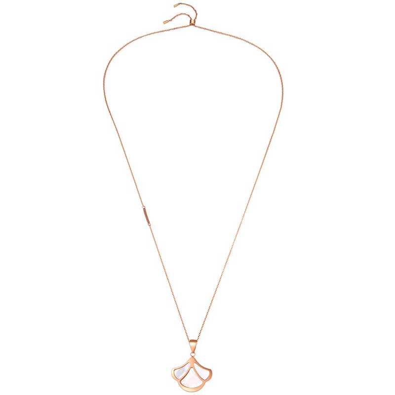 Tulip / Necklace Pearl Rose Gold