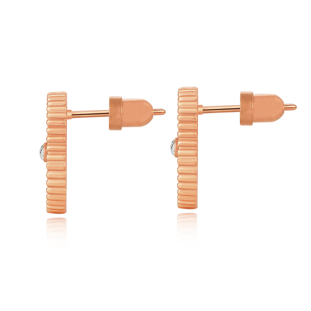 Ameera / Earrings Pearl Rose Gold