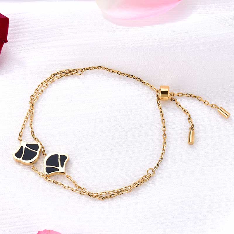 Tulip / Bracelet Black Gold