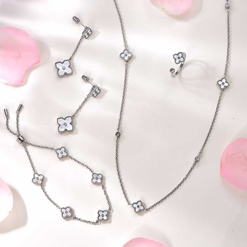 Alia / Mini Joory Pearl Silver - Gift Set