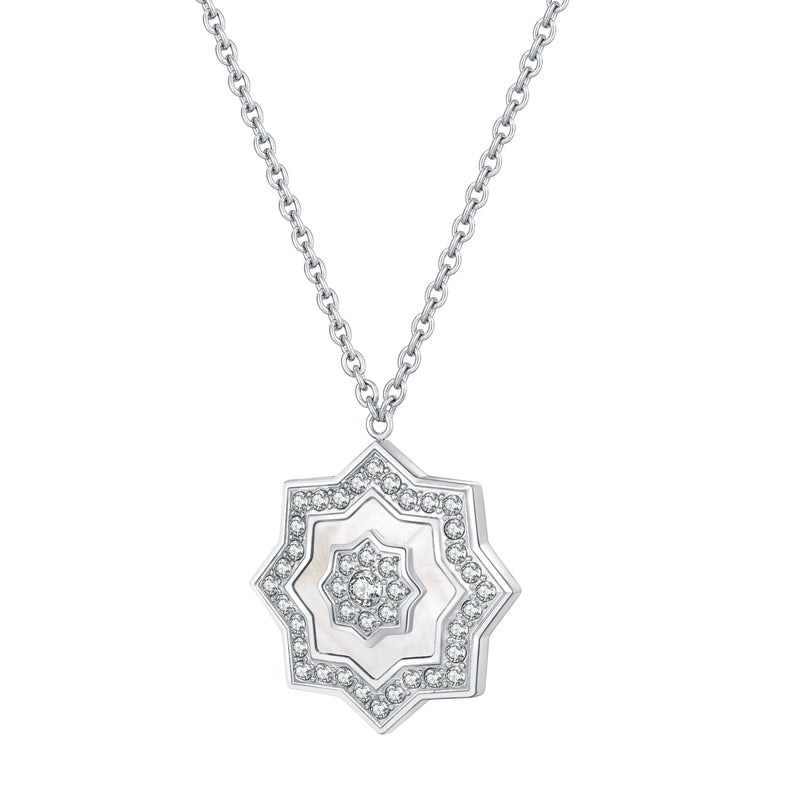 Najm / Necklace Pearl Silver